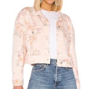Women’s Sanctuary Garden Retro‎ Girl Floral Print Jean Jacket Size Medium